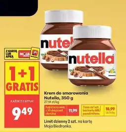 Biedronka Krem do smarowania Nutella 350 g oferta