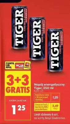 Biedronka Napój energetyczny Tiger 250 ml oferta