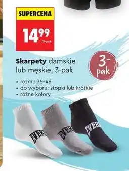 Biedronka Skarpety damskie lub męskie 3 pak oferta