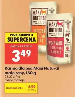 Biedronka Karma dla psa Maxi Natural małe rasy, 150 g oferta