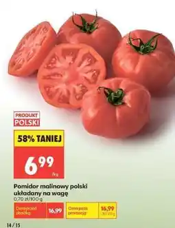 Biedronka Pomidor malinowy polski układany na wagę oferta