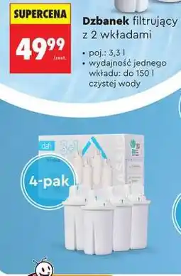Biedronka Dzbanek filtrujący z 2 wkładami oferta