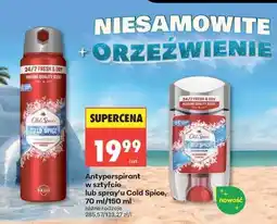 Biedronka Antyperspirant w sztyfcie lub spray’u Cold Spice, 70 ml/150 ml oferta