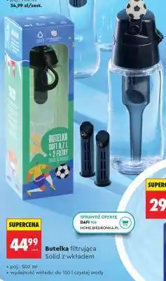Biedronka Butelka filtrująca Solid z wkładem oferta