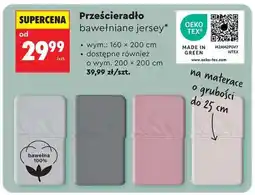 Biedronka Prześcieradło bawełniane jersey oferta
