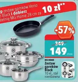 Biedronka Zestaw garnków Black oferta