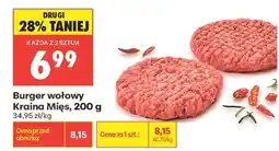 Biedronka Burger wołowy Kraina Mięs 200 g oferta