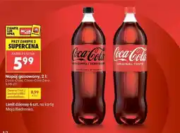 Biedronka Napój gazowany, 2 l: Coca-Cola, Coca-Cola Zero oferta