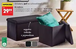 Biedronka Składany puf ze schowkiem oferta