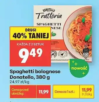 Biedronka Spaghetti bolognese Donatello, 380 g oferta