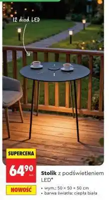 Biedronka Stolik z podświetleniem LED oferta