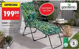 Biedronka Leżak ogrodowy z poduszką oferta