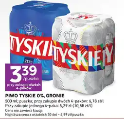 Stokrotka Express Piwo tyskie 0%, gronie oferta