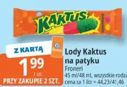 E.Leclerc Froneri Lody Kaktus na patyku oferta
