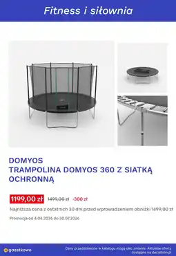 Decathlon DOMYOS TRAMPOLINA DOMYOS 360 Z SIATKĄ OCHRONNĄ oferta