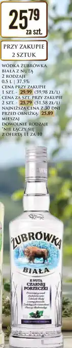 Dino WÓDKA ŻUBRÓWKA BIAŁA Z NUTĄ 2 RODZAJE oferta