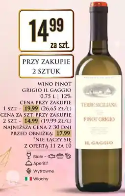 Dino WINO PINOT GRIGIO IL GAGGIO oferta