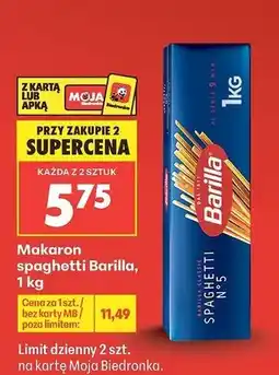 Biedronka Makaron spaghetti no 5 Barilla oferta