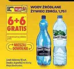 Biedronka Woda mocny gaz Żywiec Zdrój oferta