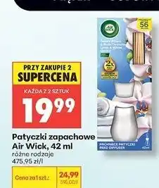 Biedronka Pachnące patyczki świeże pranie i biała orchidea Air Wick oferta