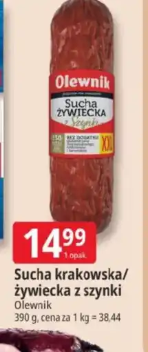 E.Leclerc Olewnik Sucha krakowska lub żywiecka z szynki oferta