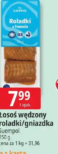 E.Leclerc Suempol Łosoś wędzony roladki/gniazdka oferta