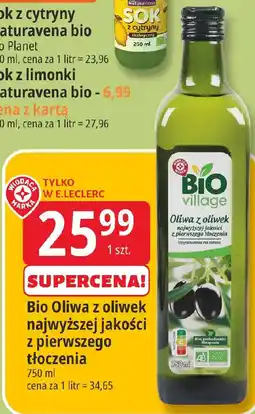 E.Leclerc Bio Village Bio Oliwa z oliwek oferta