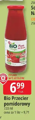 E.Leclerc Bio Village Bio Przecier pomidorowy oferta