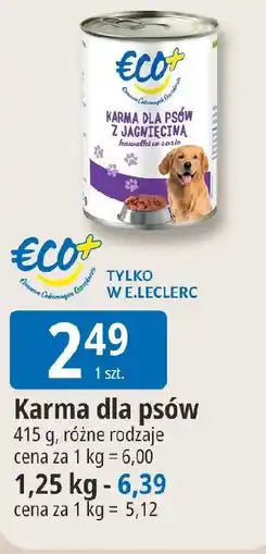 E.Leclerc Eco+ Karma dla psów oferta