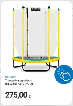 Smyk Trampolina ogrodowa dla dzieci Neo-Sport 4,5ft/140cm oferta