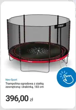 Smyk Trampolina ogrodowa z siatką zewnętrzną i drabinką Neo-Sport 183cm oferta
