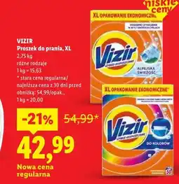 Lidl Proszek do prania VIZIR XL oferta