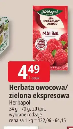 E.Leclerc Herbapol Herbata owocowa/ zielona ekspresowa oferta