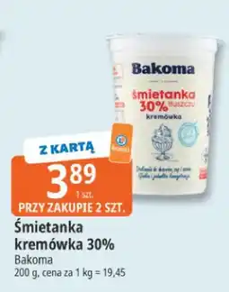 E.Leclerc Śmietanka kremówka 30% Bakoma oferta