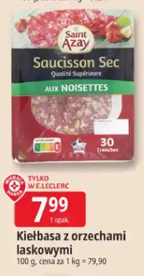 E.Leclerc Kiełbasa z orzechami laskowymi Saint Azay oferta