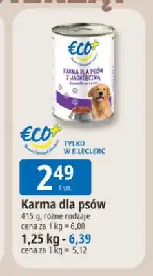 E.Leclerc Karma dla psów Eco+ oferta