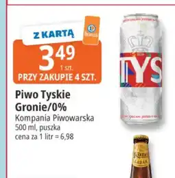 E.Leclerc Piwo bezalkoholowe Tyskie 0% oferta