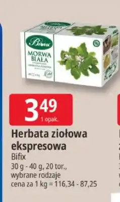 E.Leclerc Herbata ziołowa ekspresowa Bifix oferta
