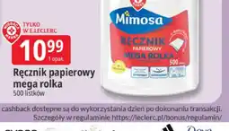 E.Leclerc Ręcznik papierowy mega rolka Mimosa oferta