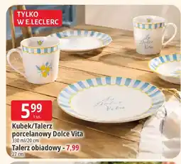 E.Leclerc Talerz porcelanowy Dolce Vita 20cm oferta
