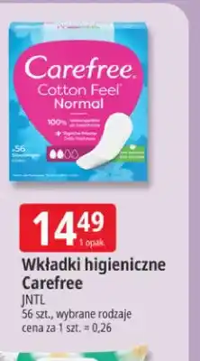 E.Leclerc Wkładki higieniczne Carefree Cotton Feel Normal oferta
