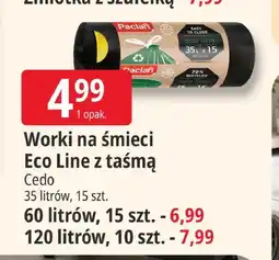E.Leclerc Worki na śmieci Eco Line z taśmą Cedo 35 litrów oferta