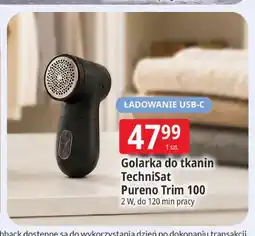 E.Leclerc Golarka do tkanin TechniSat Pureno Trim 100 2W do 120 min pracy oferta