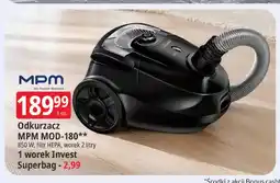 E.Leclerc Odkurzacz MPM MOD-180 850W filtr HEPA worek 2 litry oferta