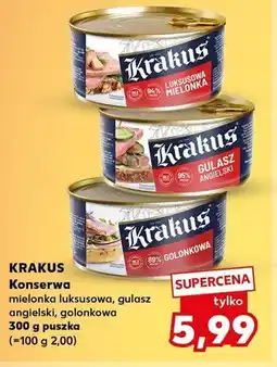 Kaufland Konserwa mielonka luksusowa Krakus oferta
