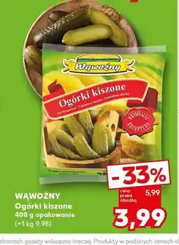 Kaufland Ogórki kiszone Wąwoźny oferta