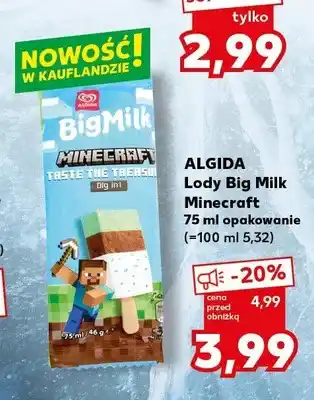 Kaufland Lody Big Milk Minecraft oferta