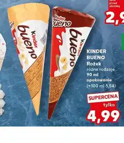 Kaufland Lody rożek Kinder Bueno White oferta