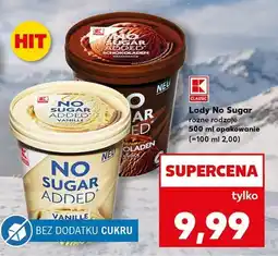Kaufland Lody No Sugar Added K-Classic oferta