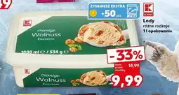 Kaufland Lody cremige Walnuss K-Classic oferta